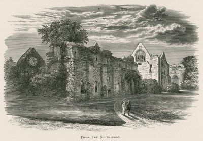 Abbaye de Dryburgh, vue du sud-est - Alexander Francis Lydon